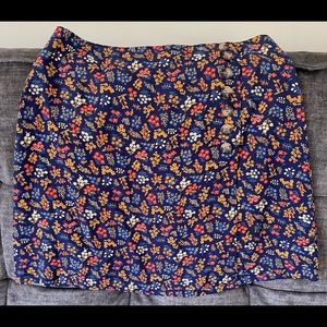 Madewell Flowered Mini Skirt